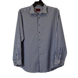 Men’s Blue | Tan Plaid Shirt Size XL